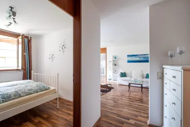 Ferienwohnung Sommerglück - Blick ins zweite Schlafzimmer