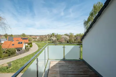 Ferienwohnung Lieblingsplatz - Blick vom Balkon