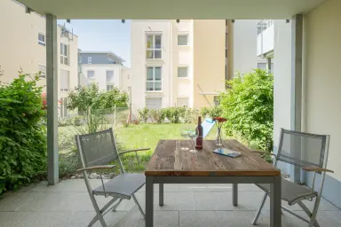 Ferienwohnung Gemeinsamzeit - Gemütliche Terrasse