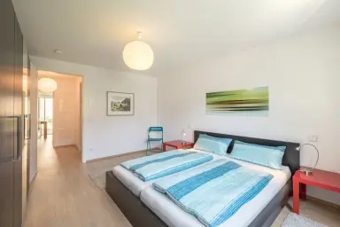 Ferienwohnung Gemeinsamzeit - Schlafzimmer mit Doppelbett