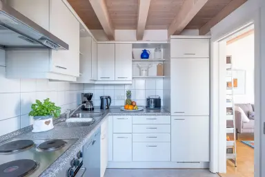 Ferienwohnung Seeblick Nussdorf - Gut ausgestattete Küche