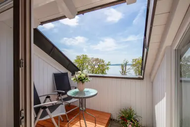 Ferienwohnung Seeblick Nussdorf - Schöne Loggia