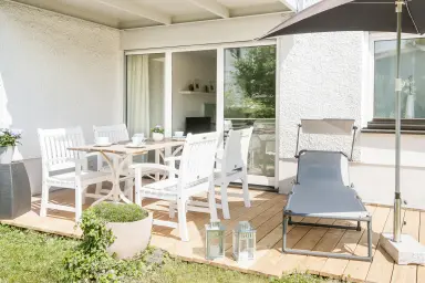 Ferienwohnung Uferresidenz - Terrasse