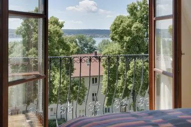 Ferienhaus La Perla  Apartment Seeblick - Aussicht auf den Bodensee