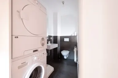 Ferienwohnung Lebenslust - Gästetoilette mit Waschmaschine