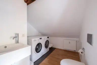 Ferienwohnung Freigeist - Separates WC mit Waschmaschine