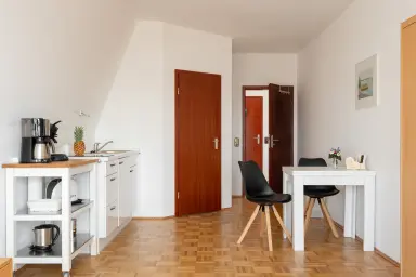 Ferienhaus La Perla  Apartment Seeblick - Pantry-Küche