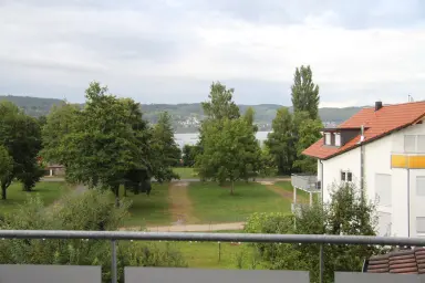 Ferienwohnung Seeblick Bodman - Ausblick vom Balkon