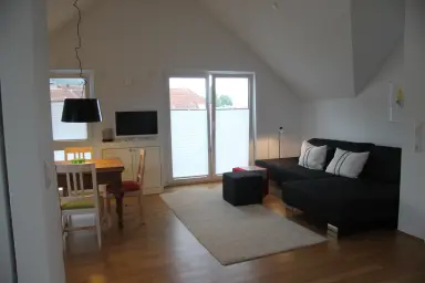 Ferienwohnung Seeblick Bodman - Offener Wohn-/Essbereich