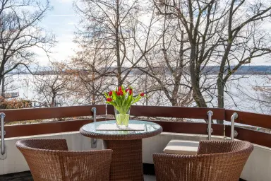 Ferienwohnung Seebrise - Balkon mit Seeblick