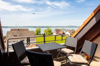 Ferienwohnung Höhenflug - Balkon mit Seeblick