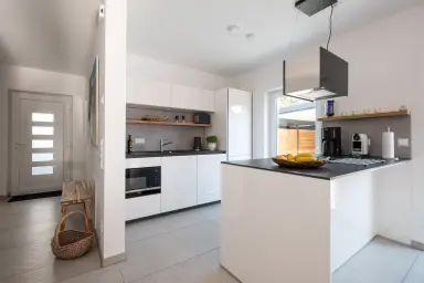 Ferienhaus Lee - Moderne, offene Küche
