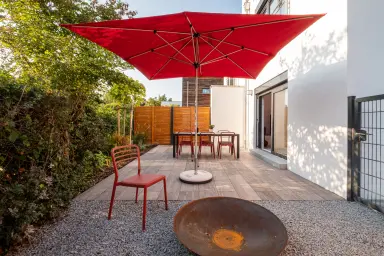 Ferienhaus Lee - Große Terrasse