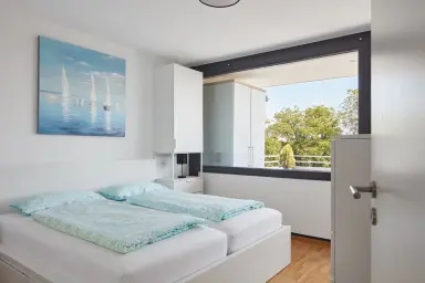 Ferienwohnung Penthouse Glückseeligkeit" - Schlafzimmer 