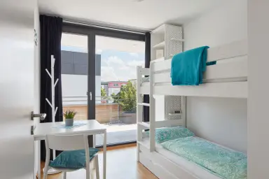 Ferienwohnung Penthouse Glückseeligkeit" - Kinderzimmer mit Hochbett