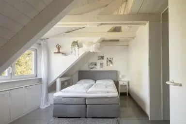 Ferienwohnung Blaupause Reichenau - Heller und freundlicher Wohnraum direkt am Bodensee-Ufer