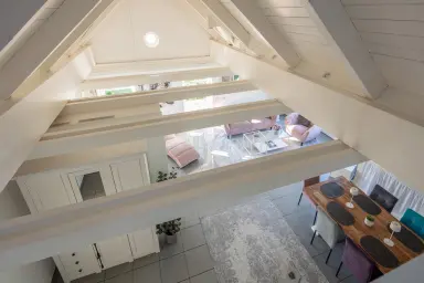Ferienwohnung Blaupause Reichenau - Heller und freundlicher Wohnraum direkt am Bodensee-Ufer