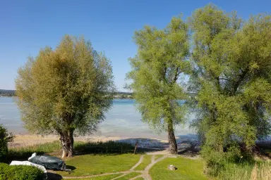 Ferienwohnung Blaupause Reichenau - Heller und freundlicher Wohnraum direkt am Bodensee-Ufer