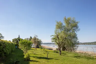 Ferienwohnung Blaupause Reichenau - Heller und freundlicher Wohnraum direkt am Bodensee-Ufer